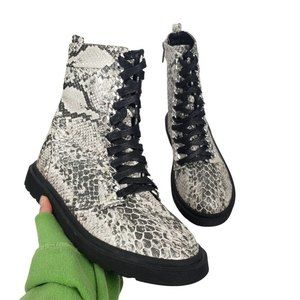 Cape Robbin Chain Lace Up Combat Boots